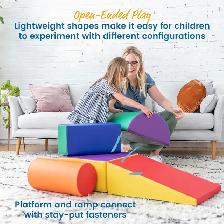 ECR4Kids SoftZone Climb & Crawl Activity Playset – 5 Piece Set - Photo 4