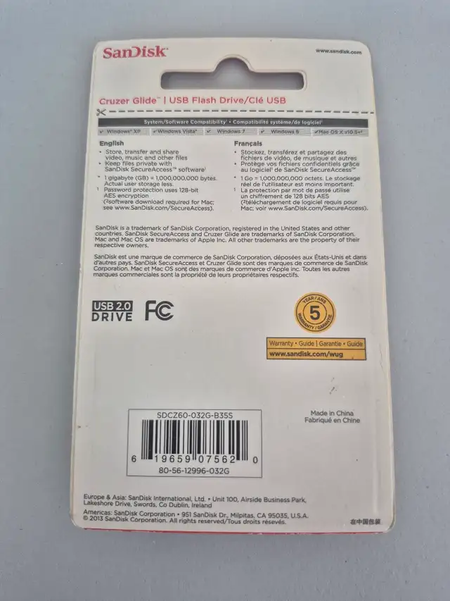 SanDisk 32GB Cruzer Glide USB 2.0 Flash Drive - Photo 5