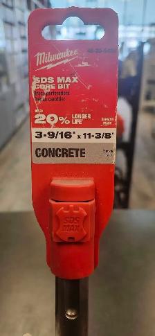 Milwaukee 3-9/16' x 11-3/8' Concrete Core Bit - Photo 3