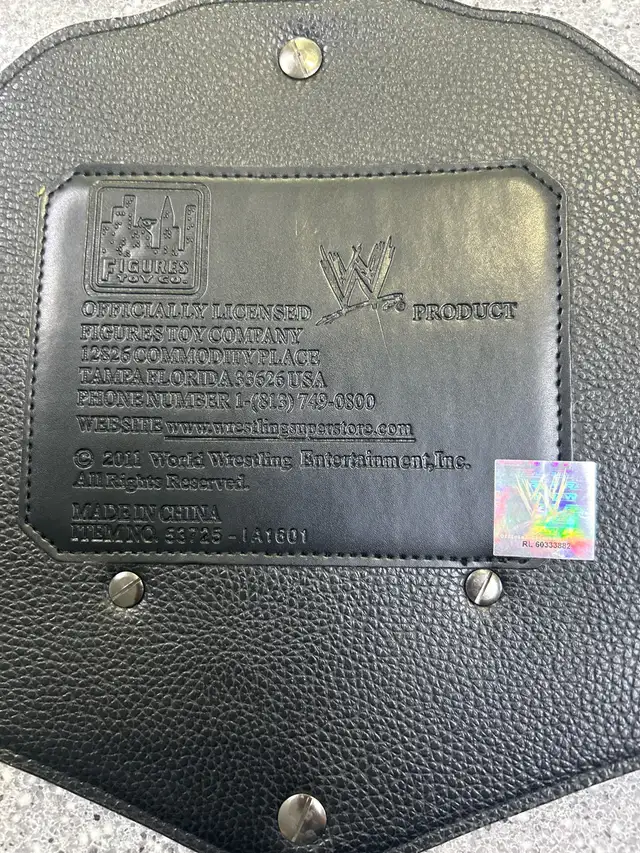 WWE United States Champion Belt 2011 Figure Toy Co - Photo 3