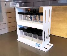Seasoning Bottle Storage Rack with Bottles - Photo 4