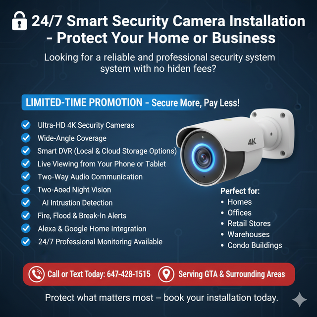 4/7 Smart Security Camera Installation – Protect Your Home