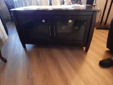 Long TV Cabinet for Lge. T.V. Used for Books & Booze