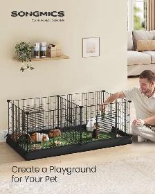 SONGMICS Small Animal Playpen with Floor Mat - Photo 2