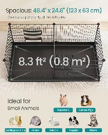 SONGMICS Small Animal Playpen with Floor Mat - Photo 3
