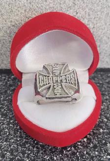 Size 10 3/4 White Gold 10K West Coast Choppers Ring (12079267)