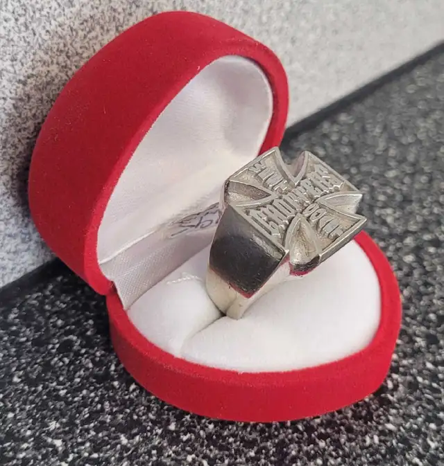 Size 10 3/4 White Gold 10K West Coast Choppers Ring (12079267) - Photo 2