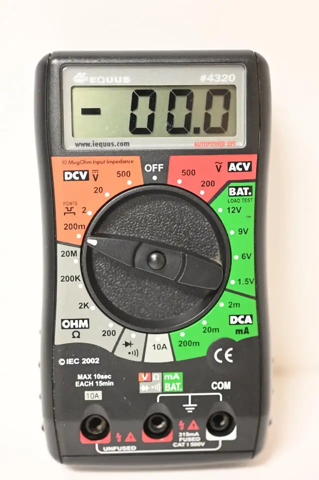 Multimeter Equus Model 4320 USED in working condition