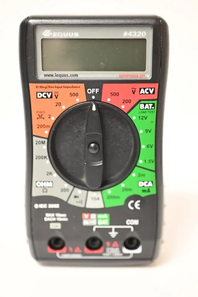 Multimeter Equus Model 4320 USED in working condition - Photo 3