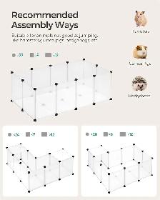 SONGMICS Modular Small Animal Playpen – White - Photo 3