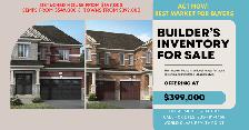 $399000 BUILDER'S INVENTORY TOWNHOMES FOR SALE!