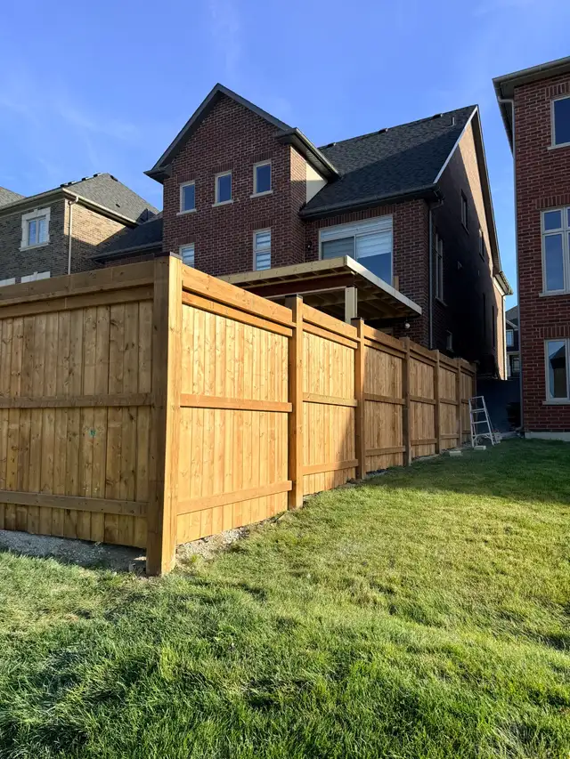Fence and deck