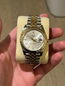 2025 Rolex Datejust 41 two tone silver dial 126333