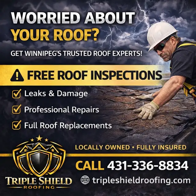 ⚡ Worried About Your Roof? Triple Shield Roofing is here