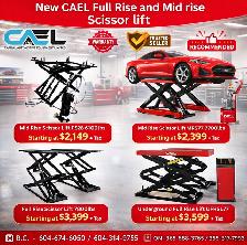CAEL Brand New Low rise Scissor Lifts