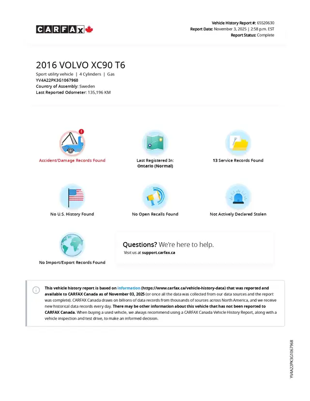 2016 Volvo XC90 T6 Momentum AWD, 2.0l 4cyl, 7 passenger - Photo 2