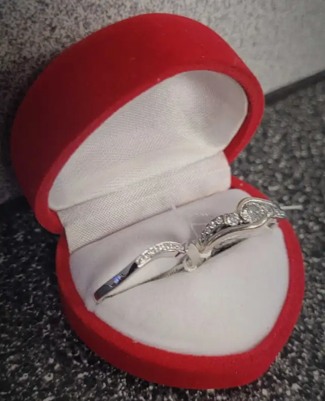 Sz 7 1/2 14K Gold 0.30Ct. Diamond Ring Set w/Cert (27220062) - Photo 4