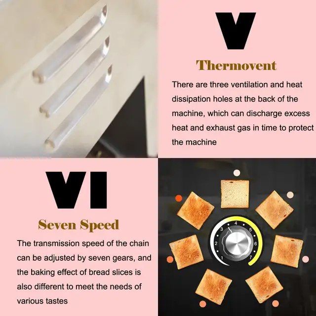 Commercial Conveyor Toaster Bread Bagel Food 110V 1500W 053195 - Photo 10