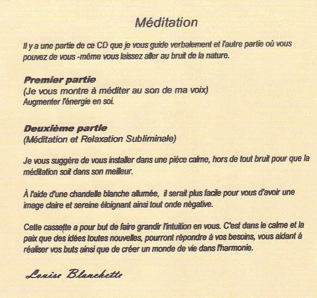 CD méditation Gratuit sur youtube - Photo 2