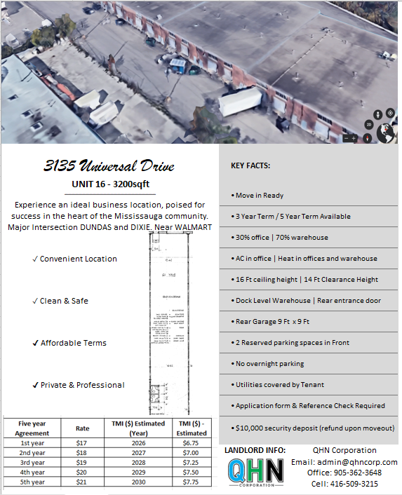 Unit 5/ Unit 16 - Warehouse   Office for Rent Mississauga - Photo 6