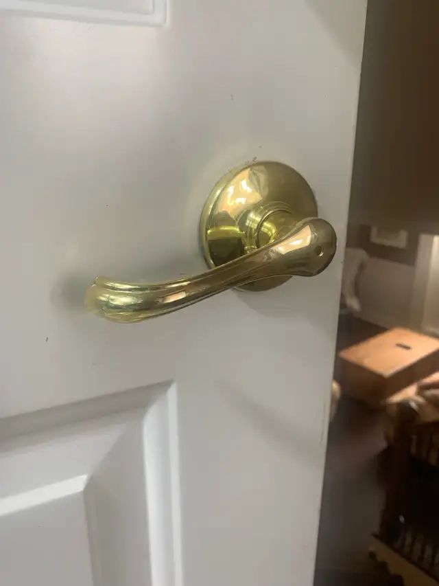 poignées de portes fini laiton - Photo 4