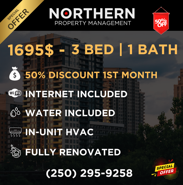 3 Bedroom 1 Bathroom Apartment