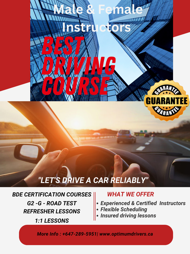 G2 & G Driving Lessons – MTO Certified Instructors