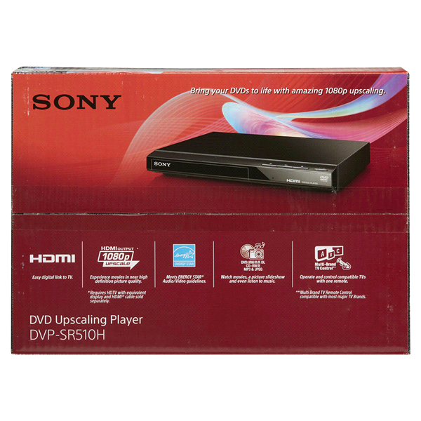 Brand New Sony DVPSR510H DVD Player Full HD Upscaling