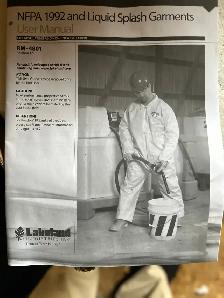 6 PAIR NFPA Standard Liquid IQUID AND SPLASH COVERALLS
