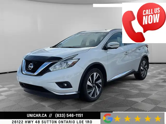 2017 Nissan Murano AWD Platinum No Accidents Pano Sunroof Nav Le