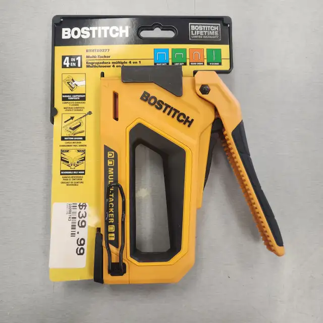 Bostitch 4-in-1 Multi-Tacker Staple Gun&Brad Nailer - BRAND NEW