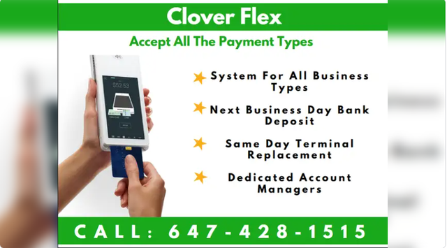 CLOVER FLEX / MINI POS SYSTEM – Available Now – 647-428-1515