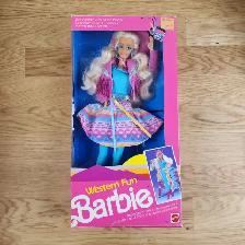 1989 Western Fun Barbie Doll in Box