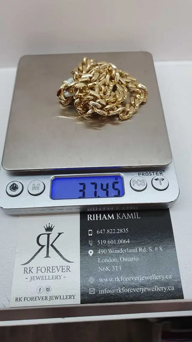 14k yellow gold chain # 362_1 - Photo 5