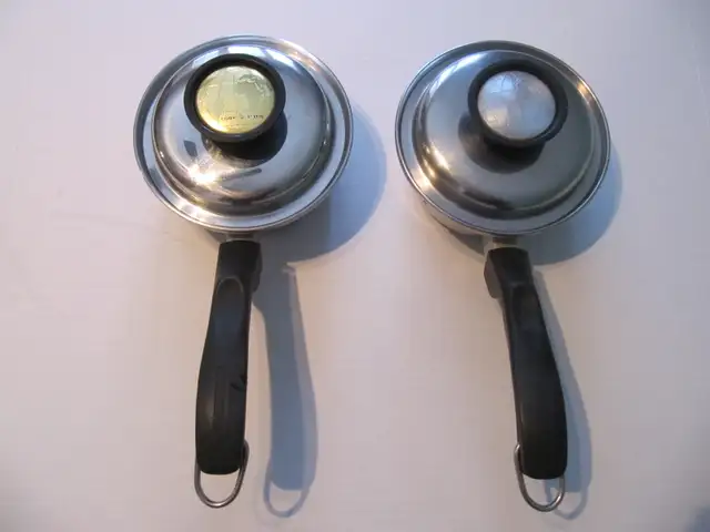 CookOMatic 2pcLot 3Ply 20-10 Surgical StainlessSteel Sauce Pans