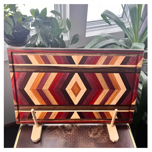 Handmade Chevron Cutting Board - by Urban Hermit Woodc