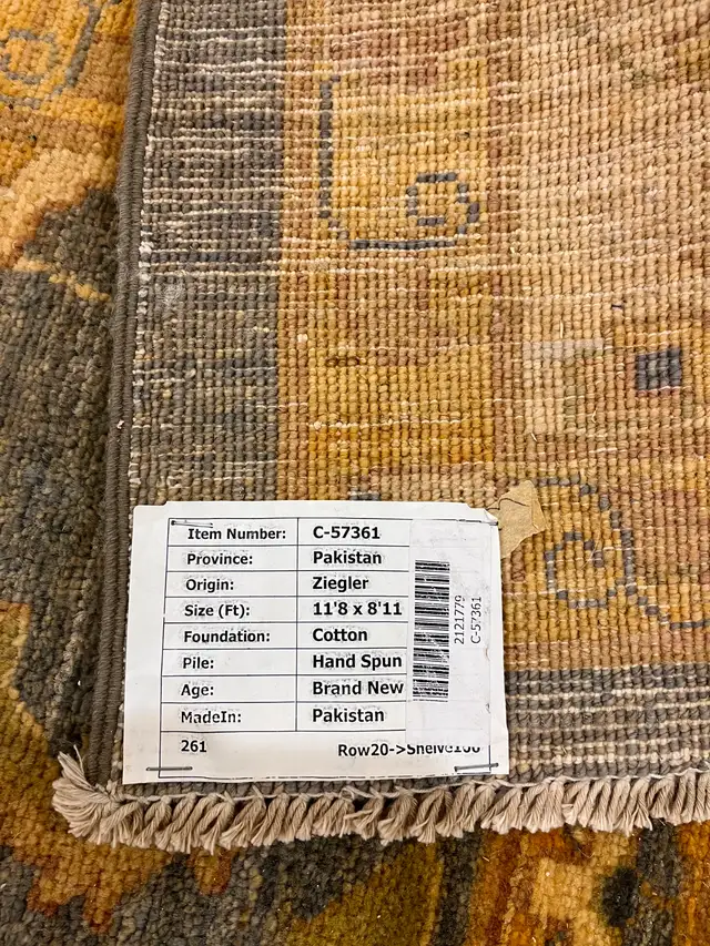 Gorgeous Genuine Pakistan Ziegler Rug - 11' 8'x 8' 11' - Photo 4