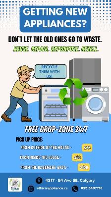 FREE DROP OFF APPLIANCES