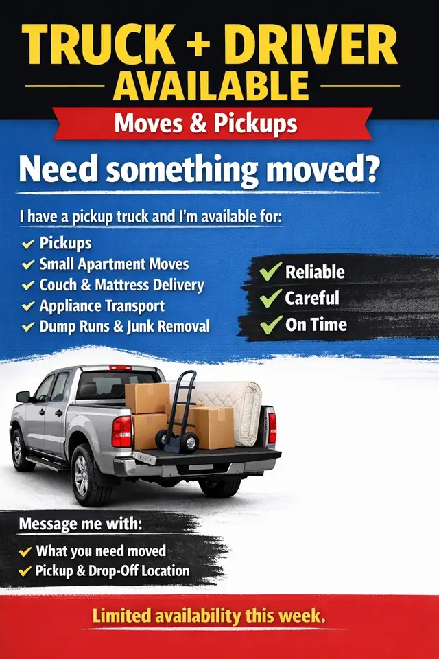Truck - Moves and Pickups