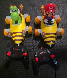 Remote control Mario and Yoshi cars