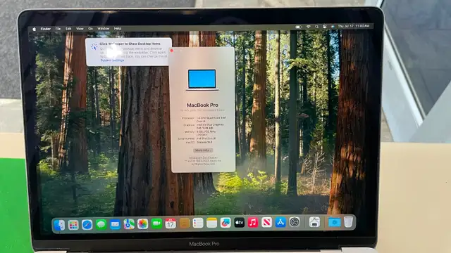 MacBook Pro, 2019, 250GB, Touch Bar.