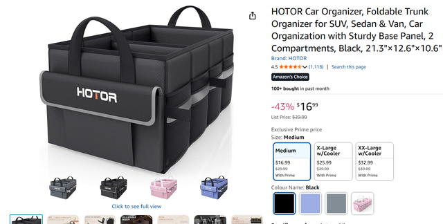 (New)Foldable Trunk Organizer for SUV, Sedan & Van, Car Organiza - Photo 2