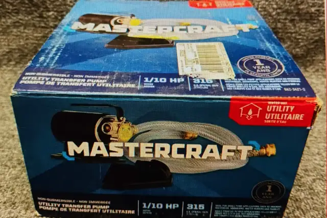 Mastercraft Non-Submersible Utility Pump