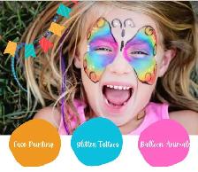 Face painting, balloon twisting, Cotton candy, Magic show and…