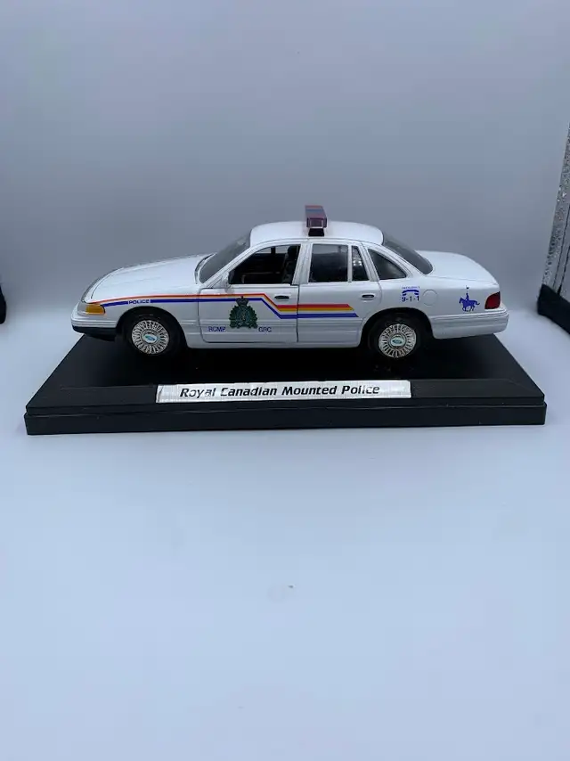 RCMP Die Cast Car on Plaque