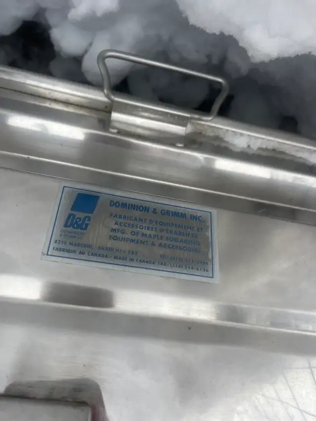 Panne Stainless pour bouillir l’eau d’érables 500$ - Photo 2