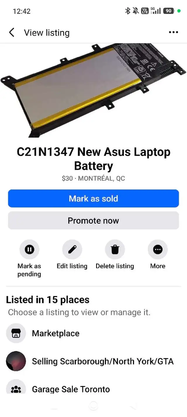 New Laptop batteries HP Mac Asus Dell! $25 each - Photo 3