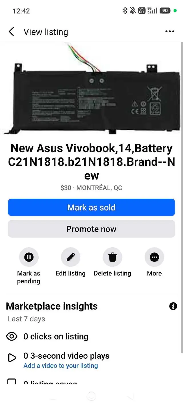 New Laptop batteries HP Mac Asus Dell! $25 each - Photo 5