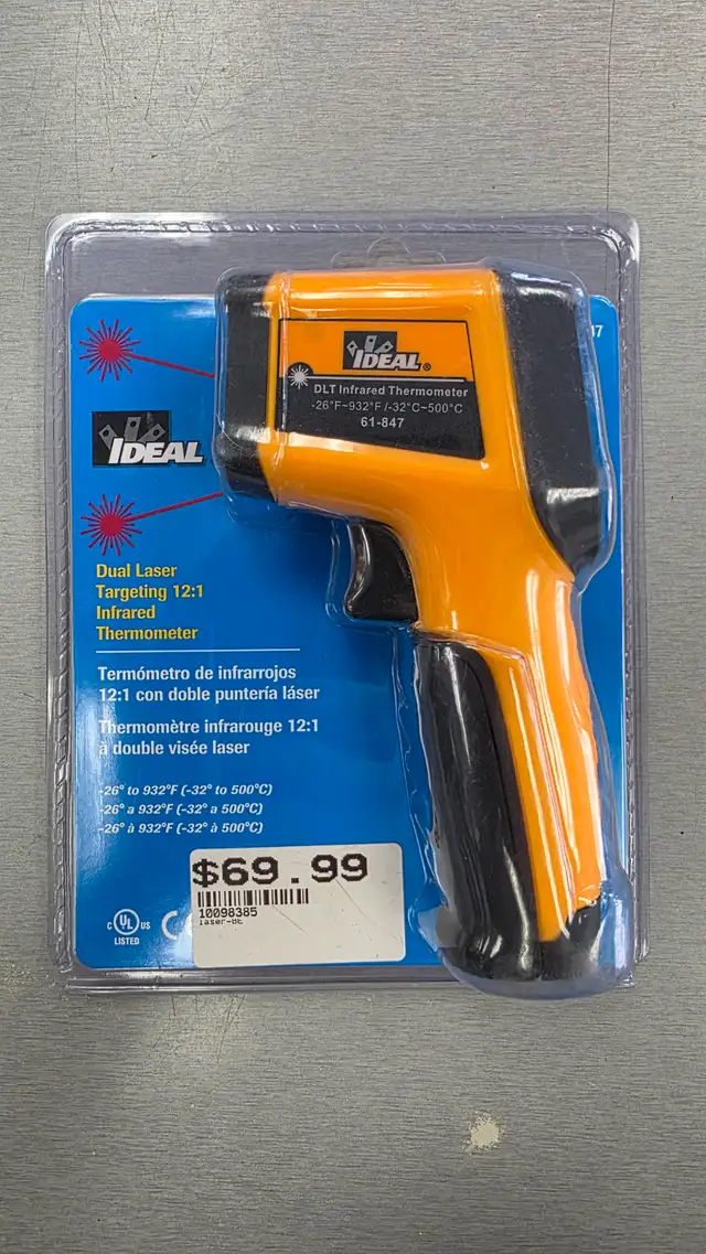 IDEAL Dual Laser Infrared Thermometer - BRAND NEW