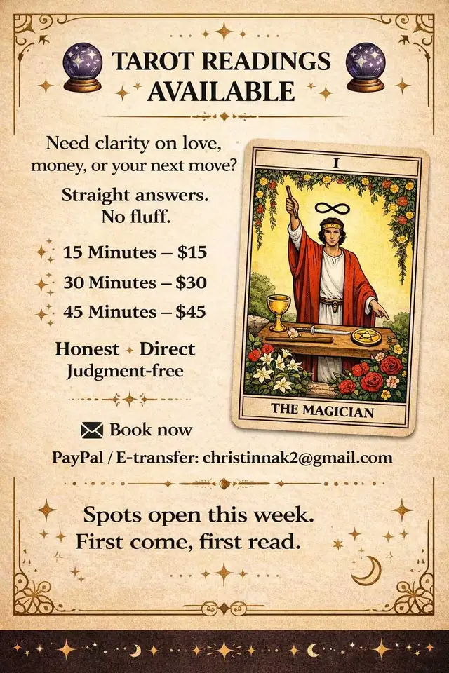 TAROT READINGS AVAILABLE